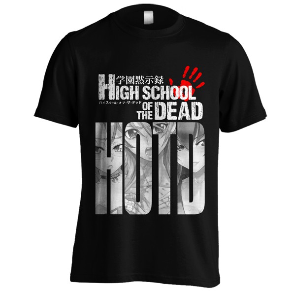 KAOS  - HIGHSCHOOL OF THE DEAD - C01 - HITAM XXXL OTONT