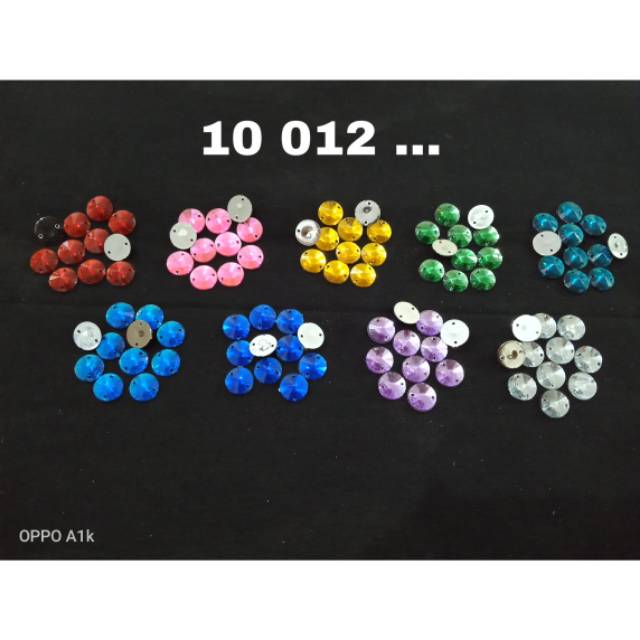 ECER PAYET DIAMOND MURAH BULAT 12M ±100BIJI BAHAN CRAFT*10 012*