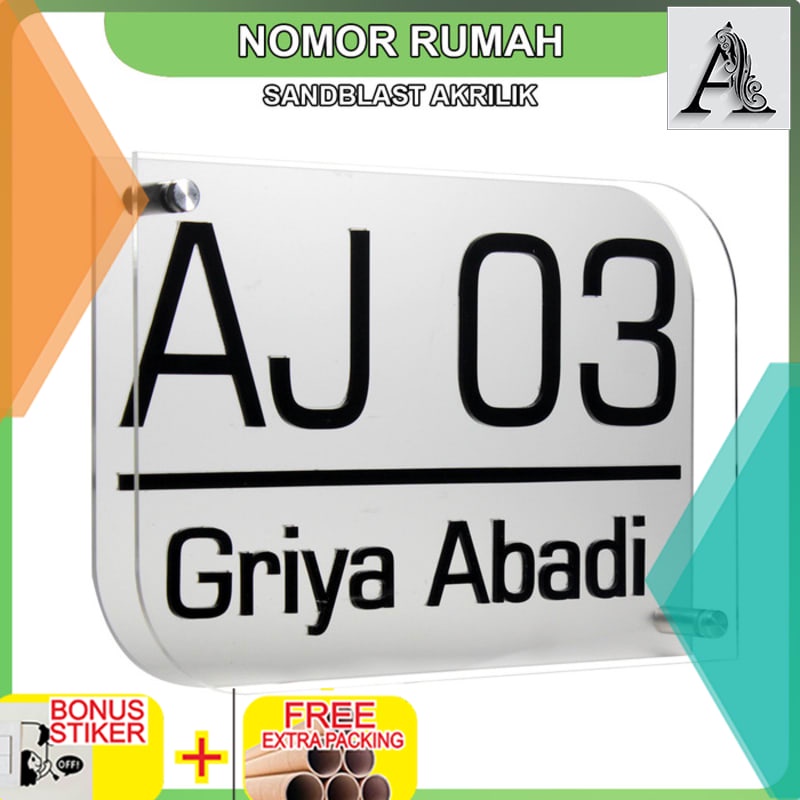 

Terlaris No Rumah Akrilik Sandblast Large 40x27 cm