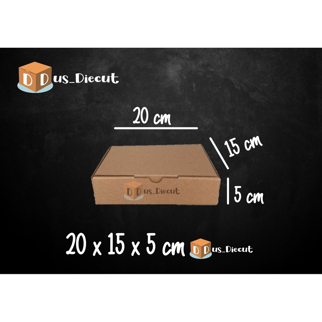 

Kardus die cut uk. 20x15x5 cm (model box pizza)