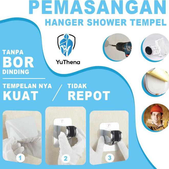 Gantungan Shower Mandi Suction Cup Hanger Holder Dudukan Shower Tempel