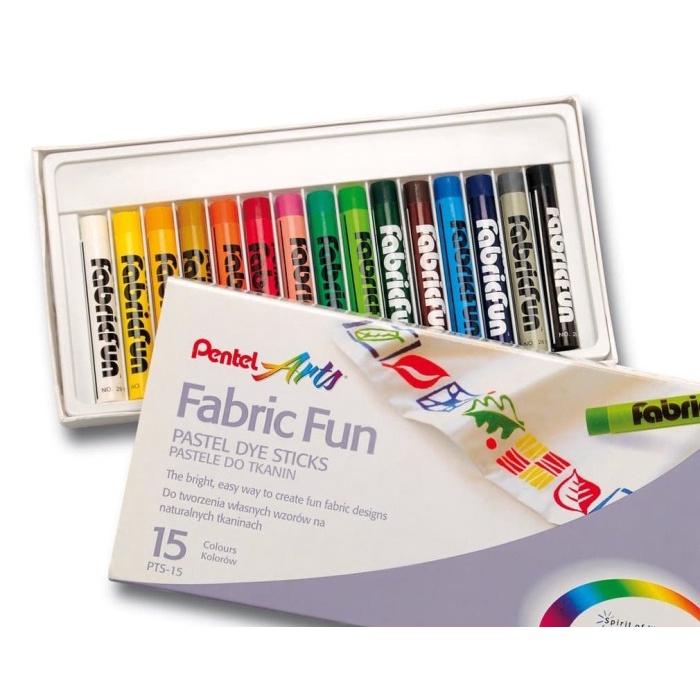 

PASTEL-DRY-OIL- PENTEL FABRIC FUN 15 COLORS -OIL-DRY-PASTEL.