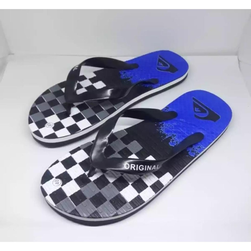 sandal jepit pria murah/sendal jepit pria murah motif catur kotak kotak/sandal jepit pria