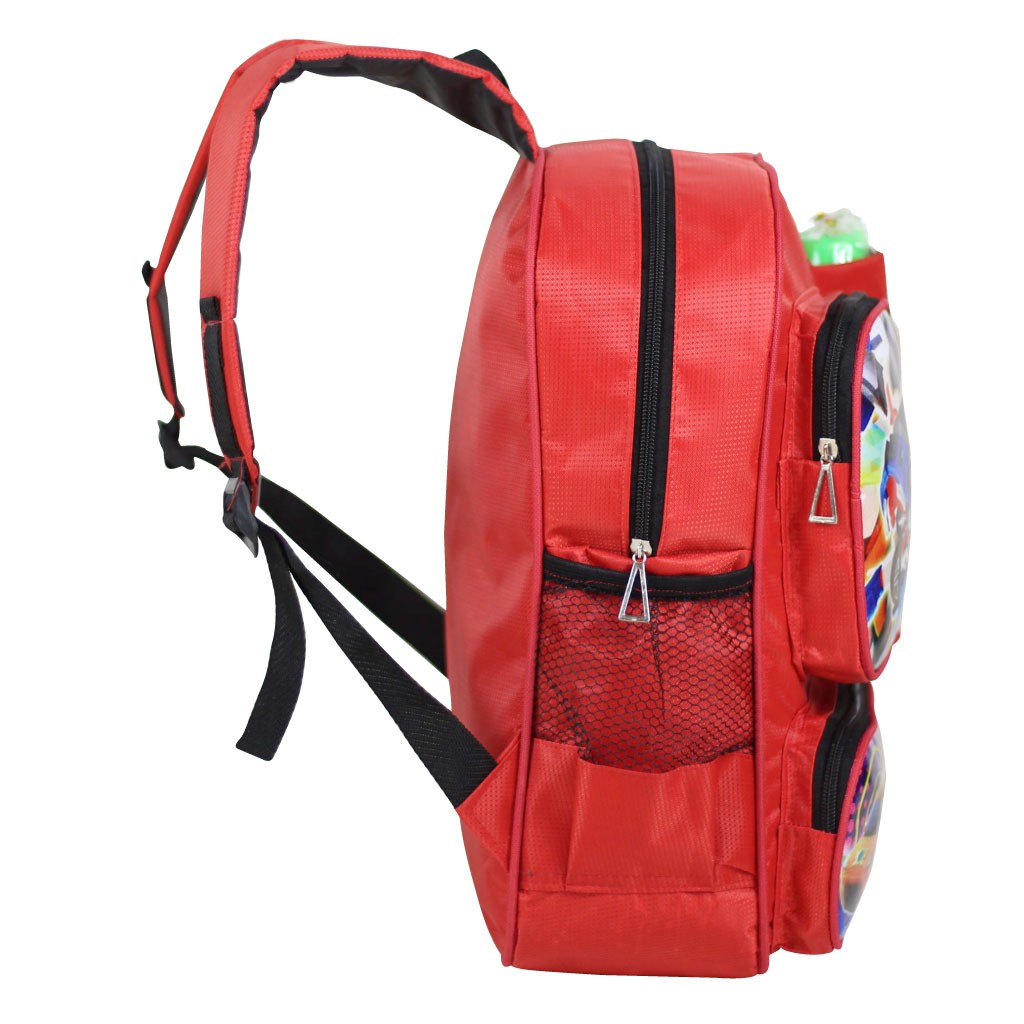 Tas Sekolah Ransel Anak Laki Laki Karakter Tobot Bonus Botol Minum Tas Merah Keren Fashion Anak