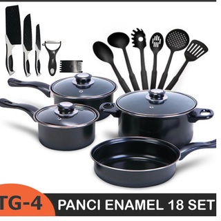 PROMO PRODUK Panci 13 Dan 18 Set Cookware Panci Multifungsi TERMURAH Anti Lengket Pegangan Anti Panas GRATIS Tutup Kaca TERMURAH bisa cod