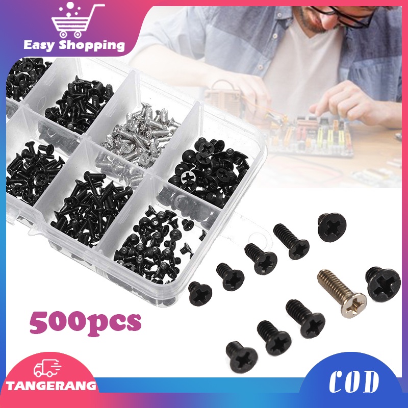 Mur Baut Laptop 500pcs Netbook Screw Kit Baut Notebook - Lenovo Asus Acer Dell