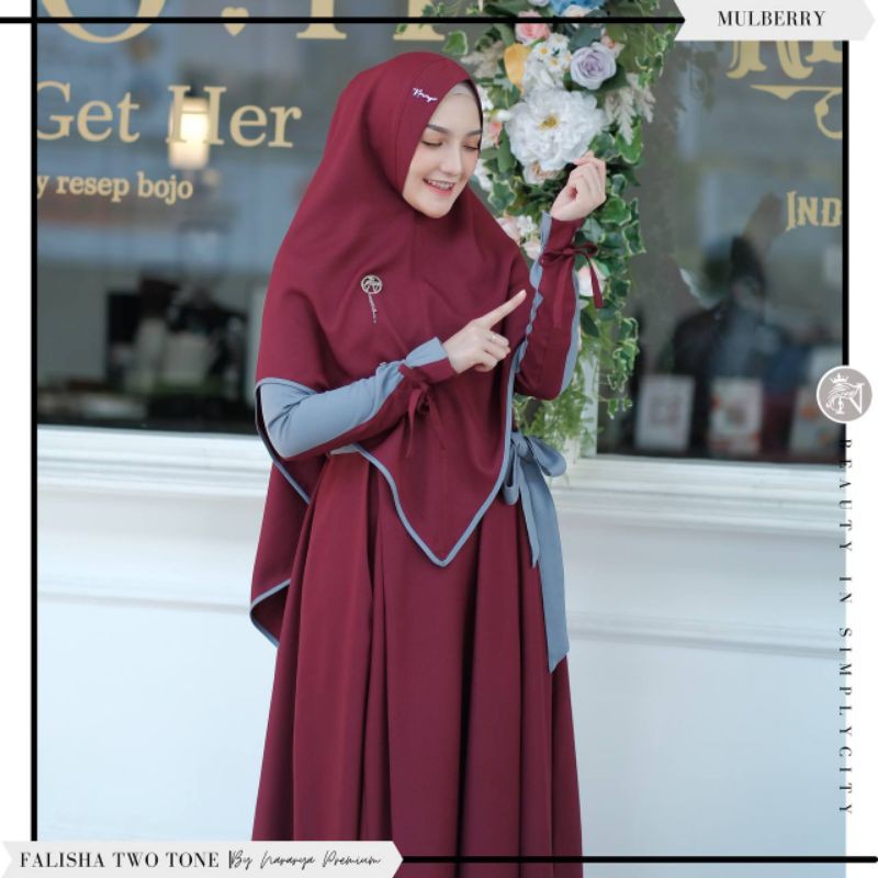 READY STOK.... Falisha Two Tone Ori by Nararya