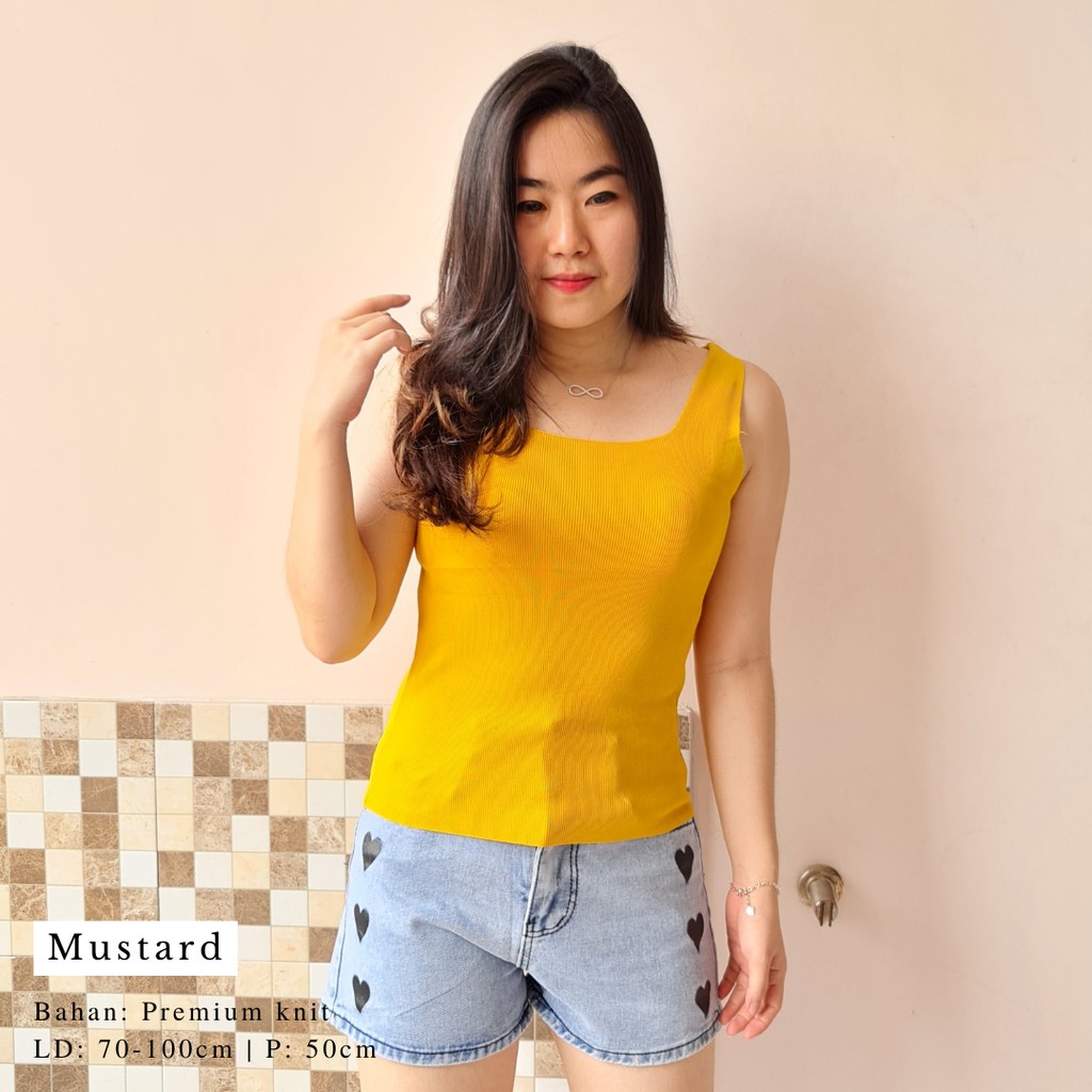 2815 square knit tank