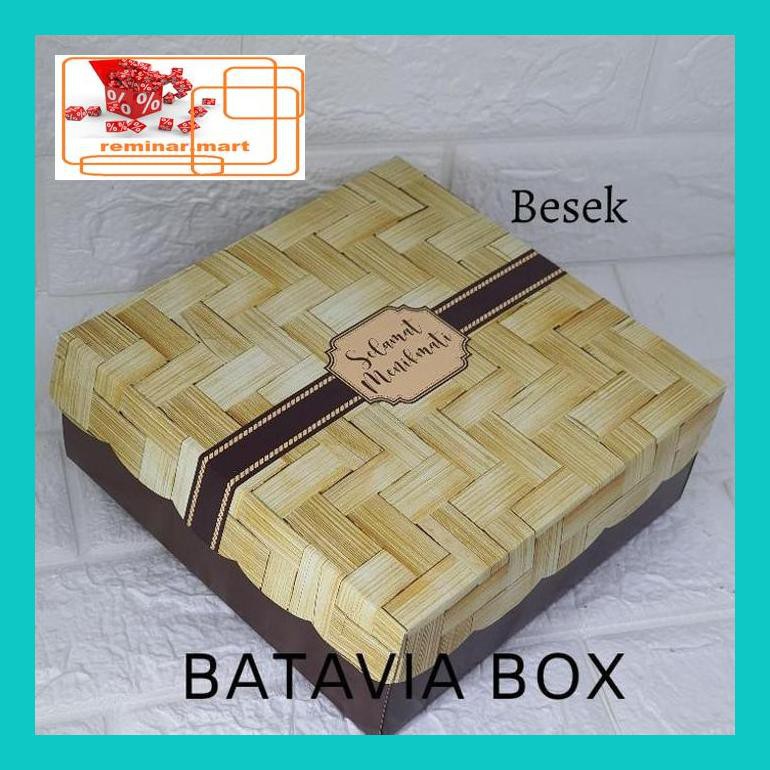 

S0Bers Box Nasi Kotak Nasi Dus Nasi 20X20Cm Type Besek Coklat R10K Ric0S50B