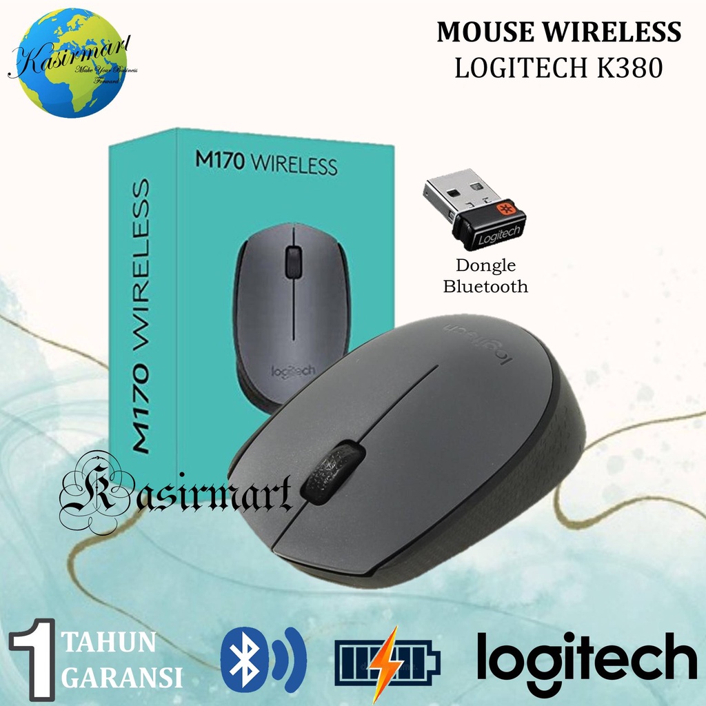 Logitech M170 Mouse Wireless untuk Windows, Mac, ChromeOS