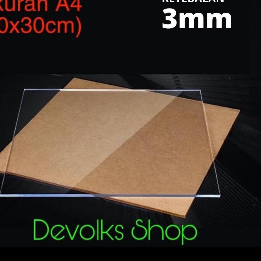

ζζ ⁑fph❀ ζζ LEMBARAN AKRILIK A4 3MM ACRYLIC GROSIR BERKUALITAS ζζζ