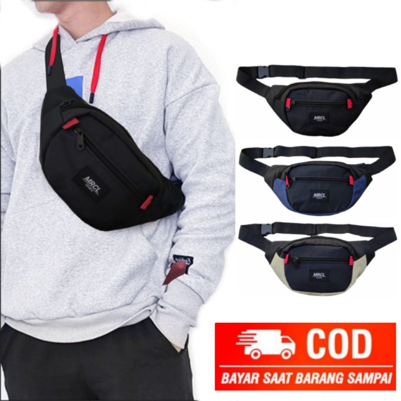 Tas Selempang Pria Distro - Tas Slempang Pria Wanita - Waistbag Distro Casual Sehari Hari