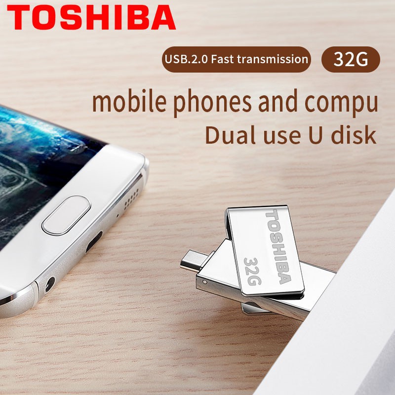 Metal USB 128GB 32GB OTG Flash disk