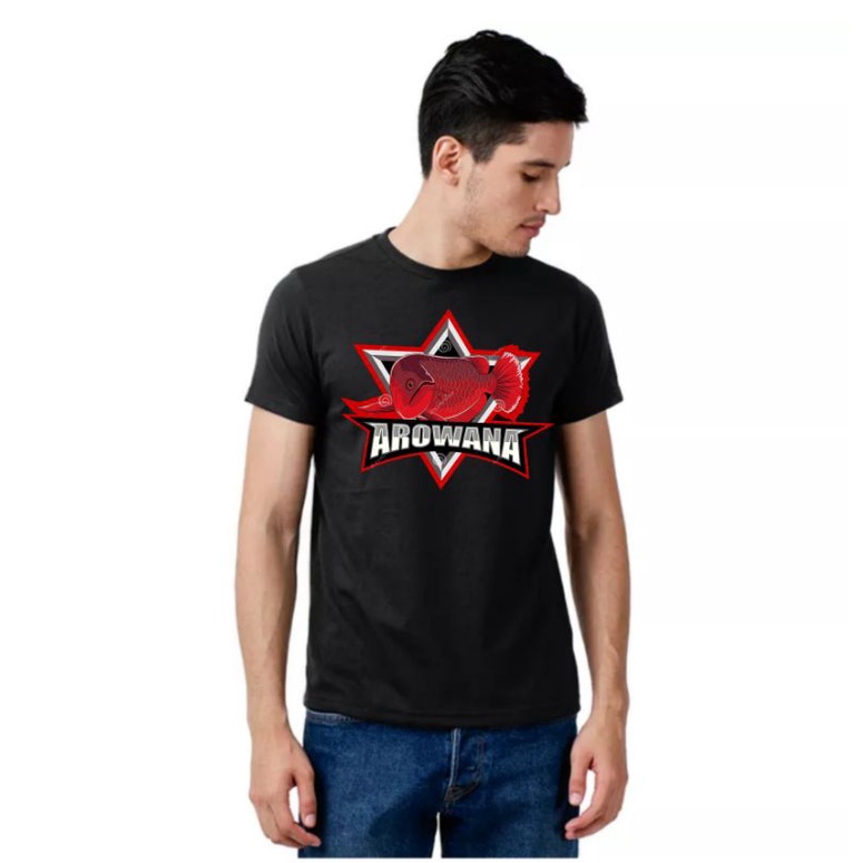 Baju Kaos Ikan Arwana || Atasan Pria Ikan Hias Predator Arwana Terbaru