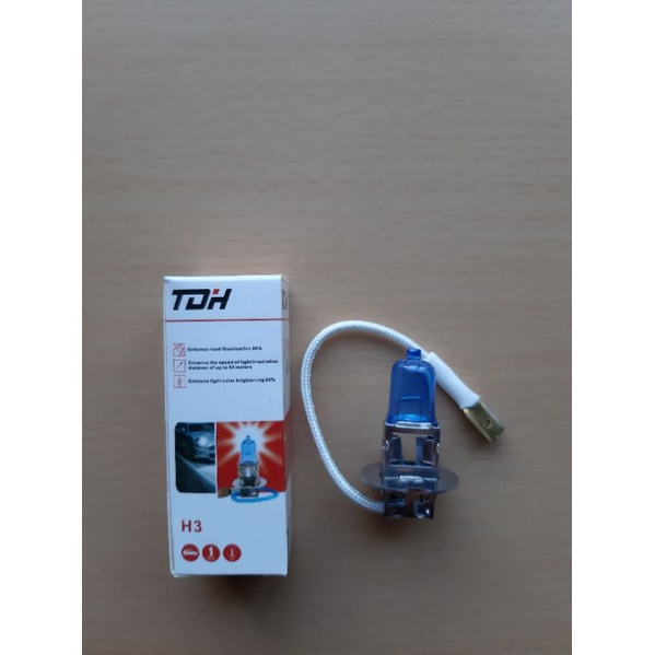 BOHLAM HALOGEN LAMPU DEPAN H3 12V 55W TDH PUTIH TERANG