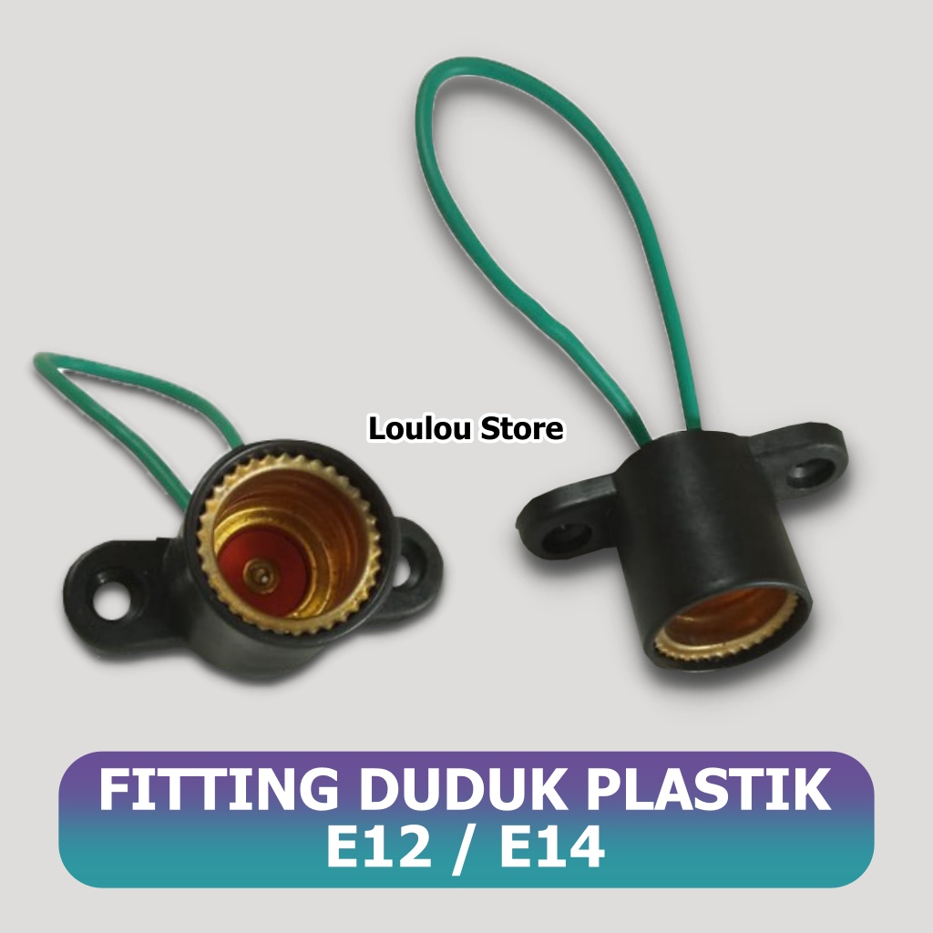 Fitting Duduk Plastik E14 E12 Fiting Lampu Hias Gantung E 14 E 12 Fiting Duduk