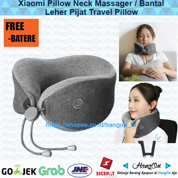 Leravan LF Pillow Neck Massager / Bantal Leher Pijat Xiaomi Travel Pillow Neck Xiaomi Memijat Pijatan Tangan Kaki