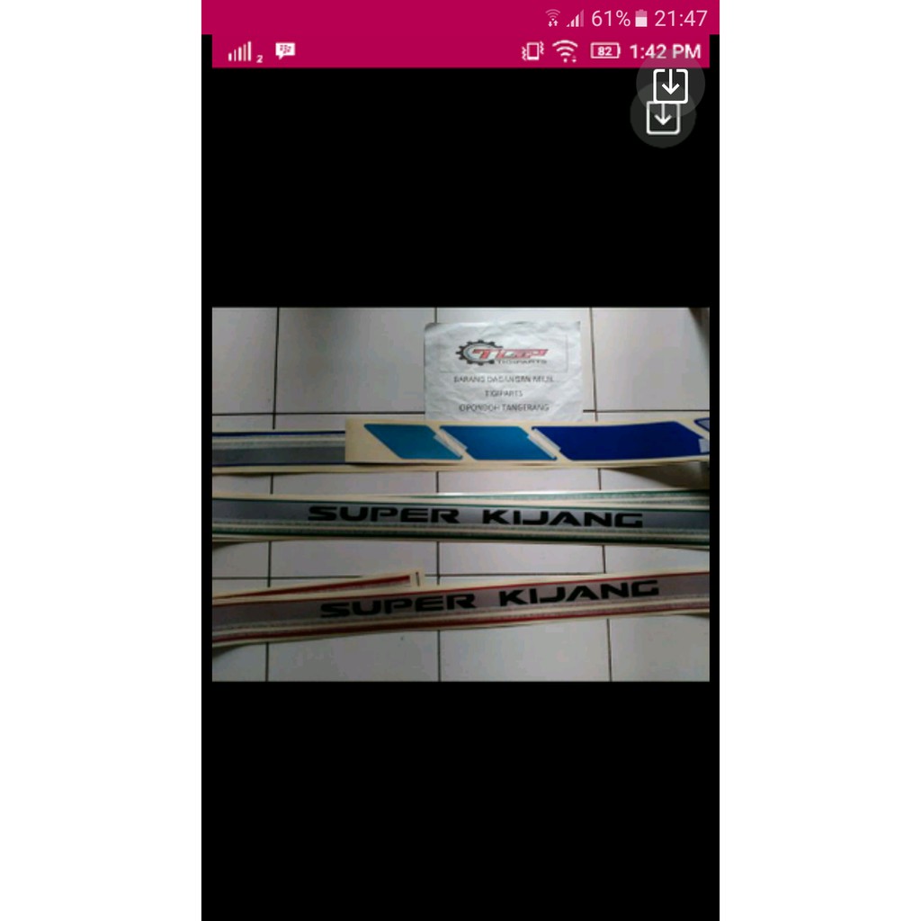 stiker sticker bodi toyota kijang super 1990 an