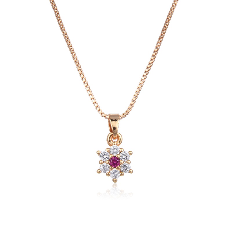 Hyl Jewelry Kalung Titaniun Wanita Permata Perhiasan aksesoris perak Lapis Alloy Emas Muda Love Karat Silver Asli Panjang Muda Dan Anti Luntur-4