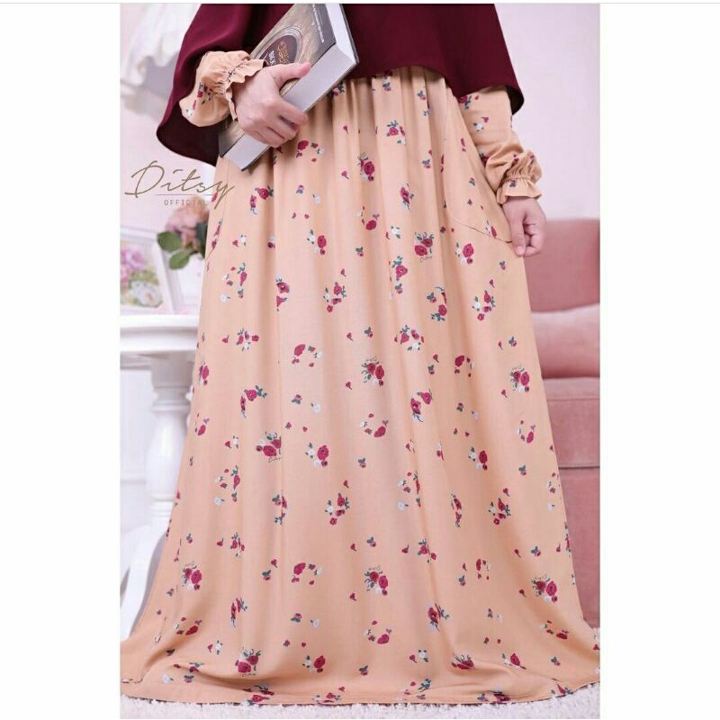 Preloved Antheia Cantaloupe Nightgown Size L Ditsy