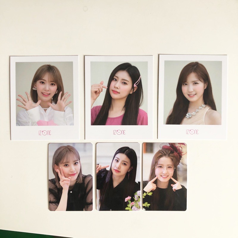 photocard polaroid card izone iz*one eyes on me kit concert hyewon sakura hitomi