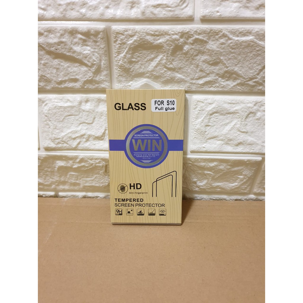 Tempered Glass WIN HD Samsung S10 Full Glue Full Cover Curve Best