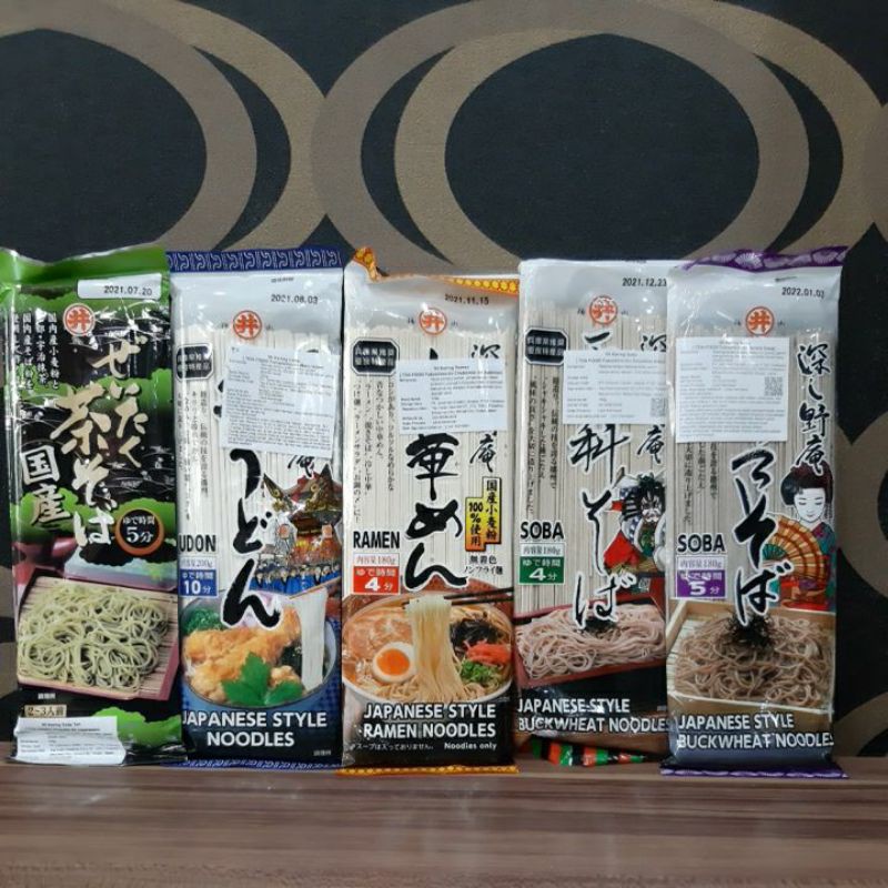 

DRY NOODLE IMPORT JAPAN HALAL ( Ramen / Udon / Soba / ChaSoba )