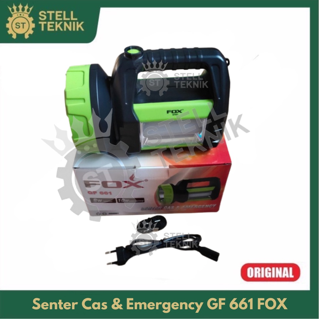 Senter Cas & Emergency / Senter Lampu Besar Darurat GF 661 FOX
