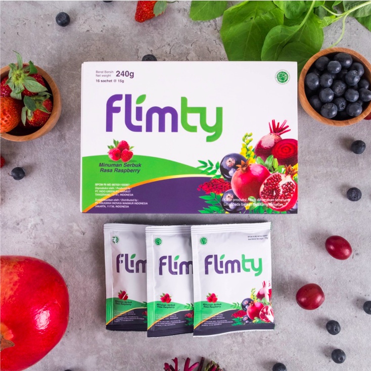 Flimty Fiber Flimty Blackcurrant Flimty Raspberry Detox Langsing Sehat