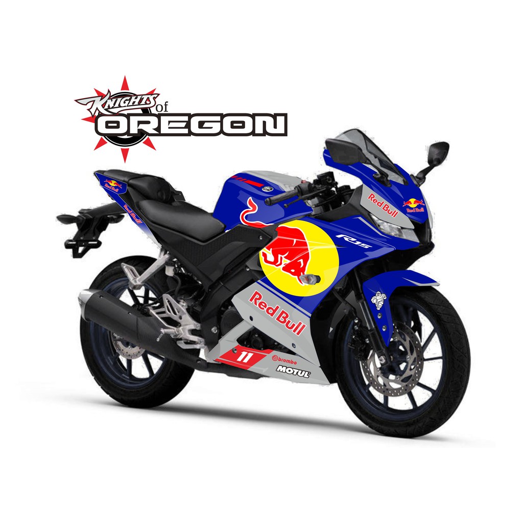 DECAL STRIPING STIKER  R15 V3 VVA REDBULL BS