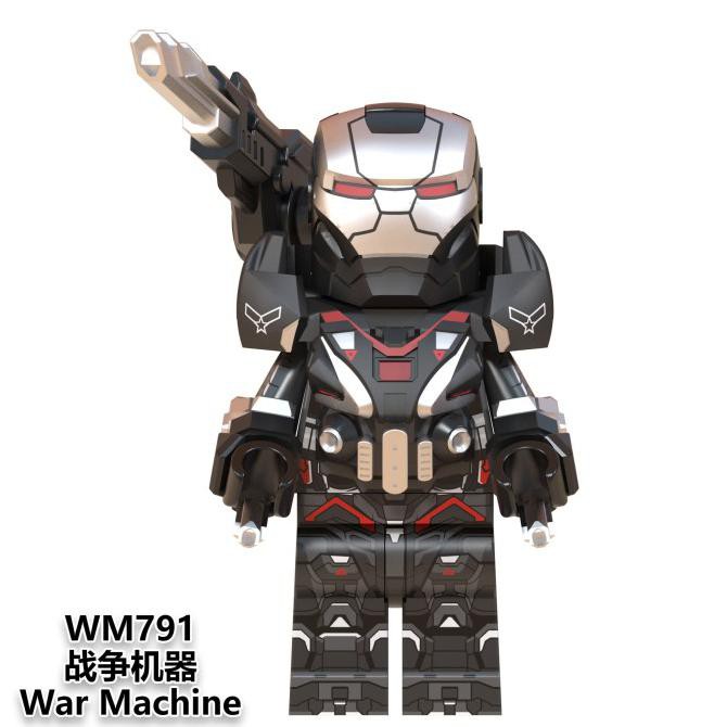 Unik Wm791 - War Machine Iron Man Avengers Minifigure Lego Brick Wm6072 Hot Sale