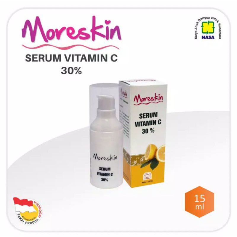 Serum penghilang bekas jerawat//Moreskin Serum Vit C 30//NASA//ORIGINAL