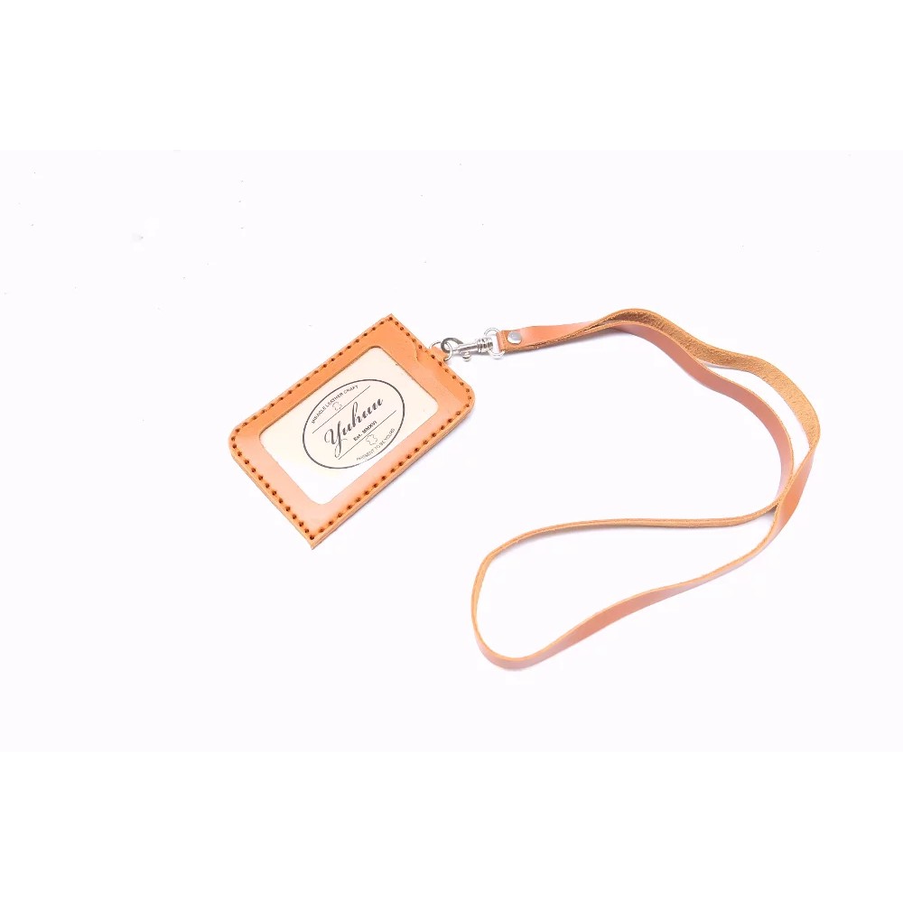 

ID CARD HOLDER SULAM KULIT ASLI WARNA TAN TUA | GANTUNGAN ID CARD | TALI ID CARD | KODE TN 01