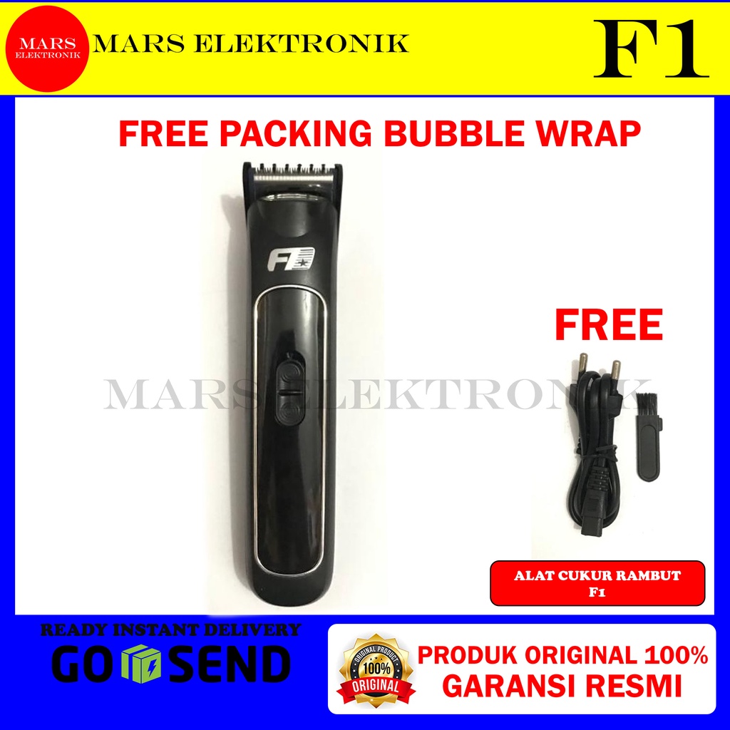 MESIN CUKUR RAMBUT BATERAI F1 / BATERAI DAN LISTRIK / READY / KETAM RAMBUT / ALAT CUKUR RAMBUT / SHA