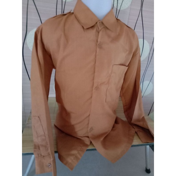 BAJU PRAMUKA/BAJU PRAMUKA LENGAN PANJANG/LAKI LAKI MEREK SINGAPORE ZAIDAN/MURAH/SERAGAM SEKOLAH