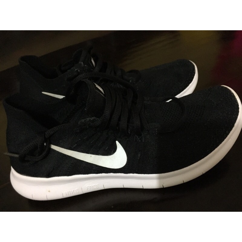 NIKE RUNNING FREE FLYKNIT BLACK WHITE
