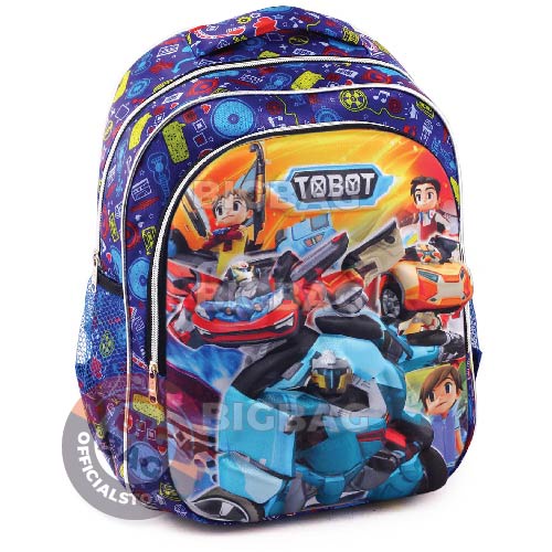 PTS - Ransel Sekolah Anak Cowo / Laki Laki Karakter  - 4D Emboss Space Clarity Hologram - Tas 4D Timbul Tas Timbul