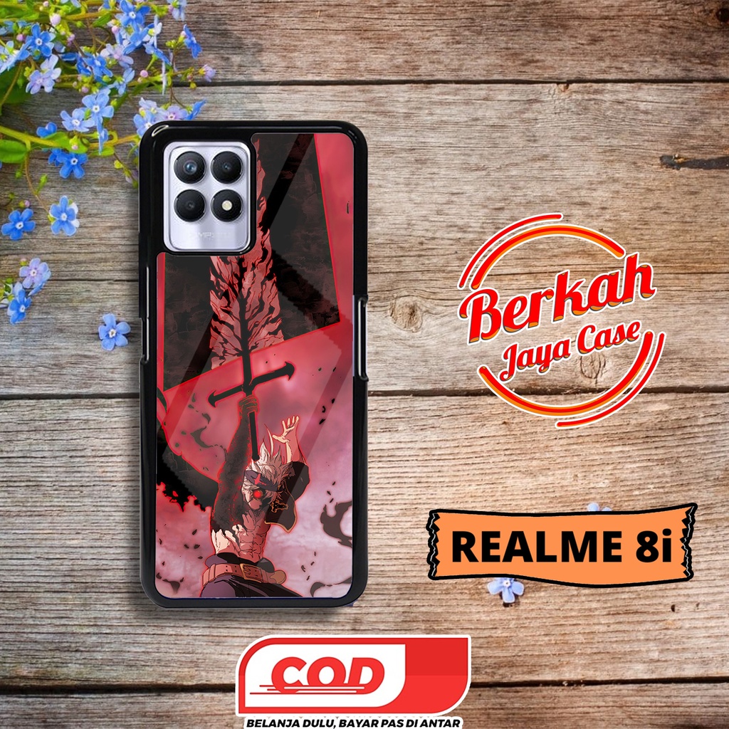 Case REALME 8i Casing REALME 8i case BLACK CLOVER Case hp case aesthetic case anime case karakter ca