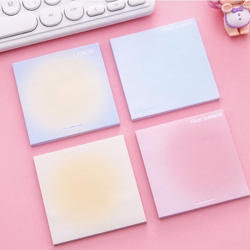 

Sticky Notes Korean Aesthetic Warna Pastel Motif Gradasi Isi 50 Lembar