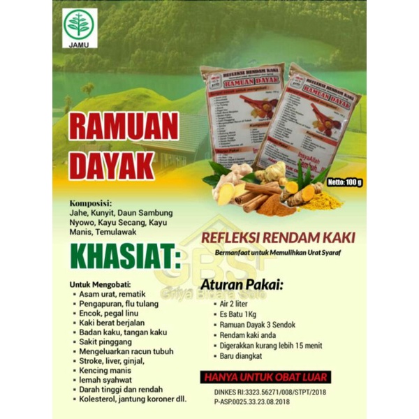 Ramuan dayak # ramuan rendam kaki