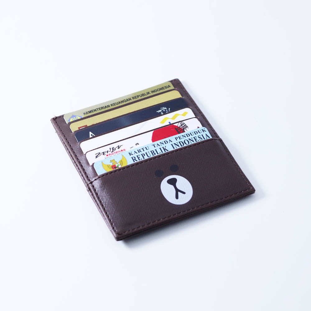 Cardholder | 12 Slot Printed | Brown Bear