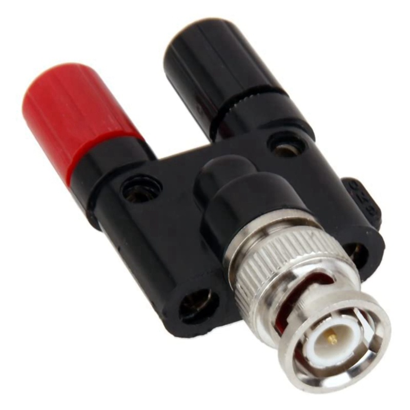 Bnc Plug Konektor Splitter Jack Banana 4mm Male Ke 2x4mm Female