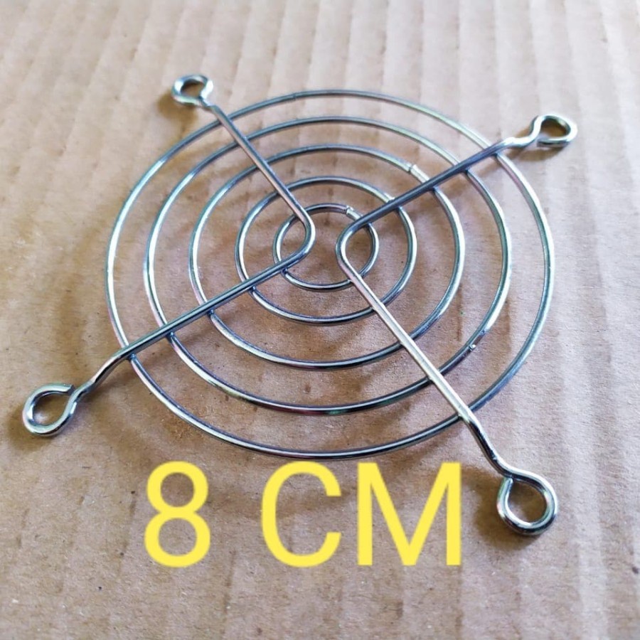 cover grill fan 8cm / grill besi pelindung kipas 8 cm