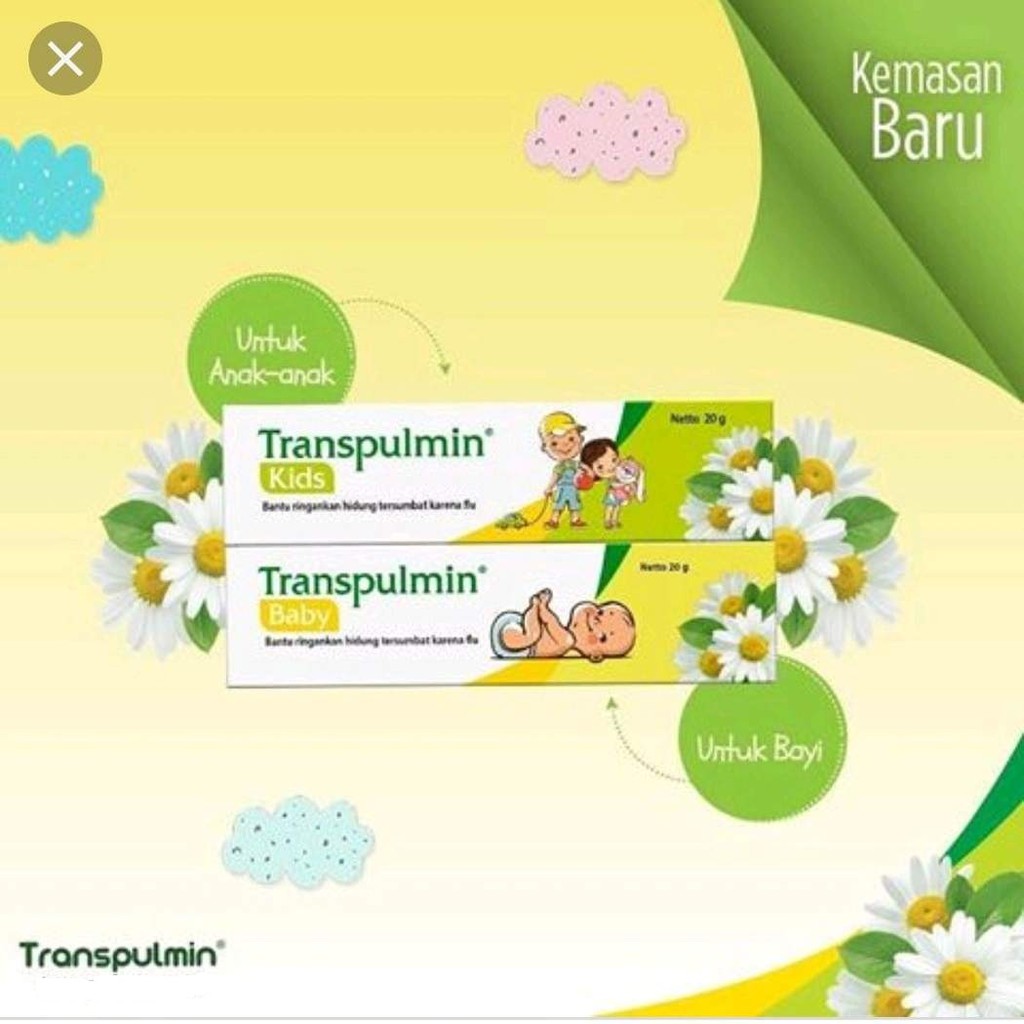 TRANSPULMIN BB BABY / KIDS Balsam Bayi Anak 20 Gr / 10 Gr (meringankan hidung tersumbat karena flu)