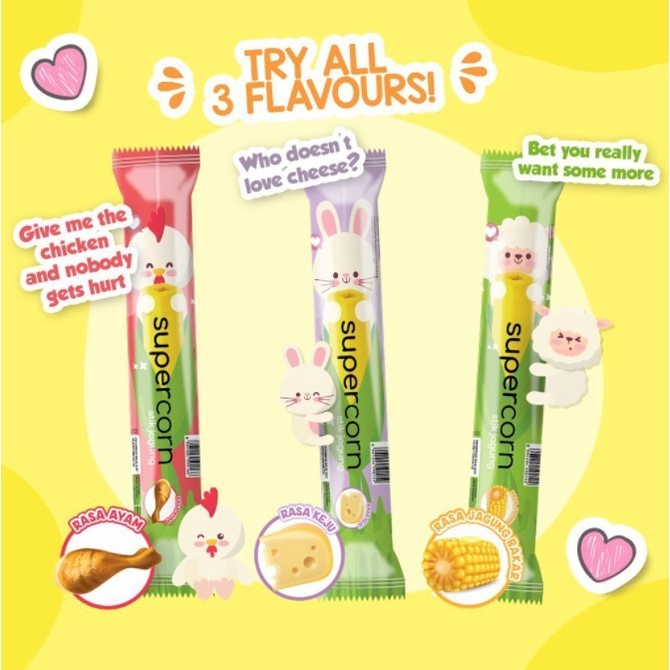 SUPERCORN STICK CHICKEN CHEESE ROASTED CORN | SNACK JAGUNG CEMILAN SEHAT ANAK