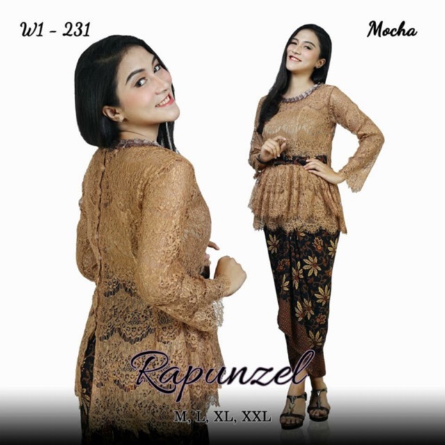 KEBAYA BROKAT RAPUNZEL / KEBAYA BROKAT / BROKAT RAPUNZEL / KEBAYA WISUDA