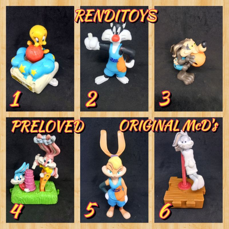 Action Figure Promocional Pepsi Looney Toons Silvestre Pajangan Mainan Looney Toons McDonald's