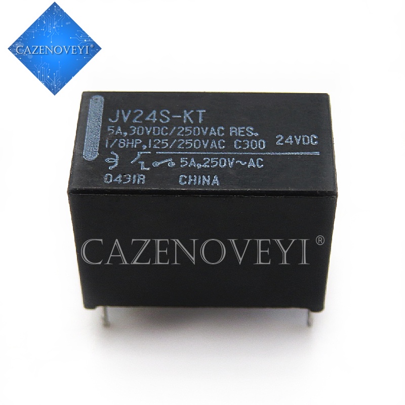 1pc / lot JV12S-KT JV24S-KT JV12-KT JV24-KT 4Pin 5A30VDC / 250VAC 12v Dc Power Relay