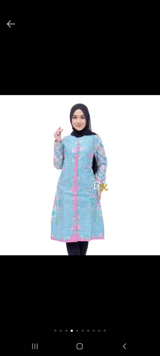 Tunik Atasan Batik Seragam Batik Solo Batik Pekalongan Baju Batik Wanita Td 055