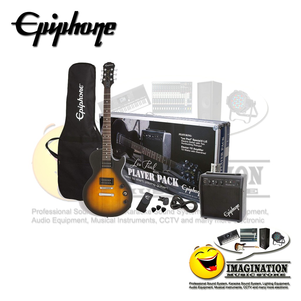 Epiphone Les Paul Player Pack - Vintage Sunburst
